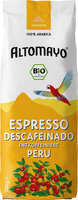 Espresso Entkoffeiniert Peru, gemahlen