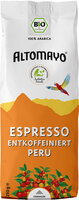 ALTOMAYO - Espresso Entkoffeiniert, gemahlen, 1 x 250 g Beutel