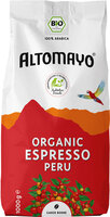 ALTOMAYO - Organic Espresso, Bohnen, 1 x 1000 g Beutel