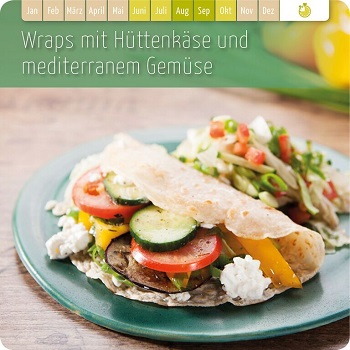 Wraps mit Hüttenkäse & mediterranem Gemüse