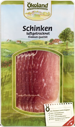 Ökoland Premium Schinken, luftgetrocknet - 80g