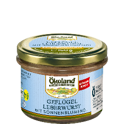 Ökoland Geflügel Leberwurst Gourmet - 160g