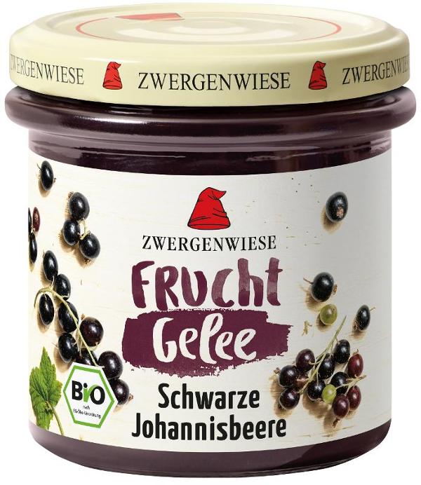 Produktfoto zu Zwergenwiese Fruchtgelee Schwarze Johannisbeere - 160g