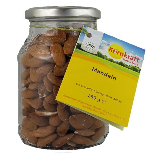 Produktfoto zu Kornkraft Mandeln im Mehrwegglas - 280g