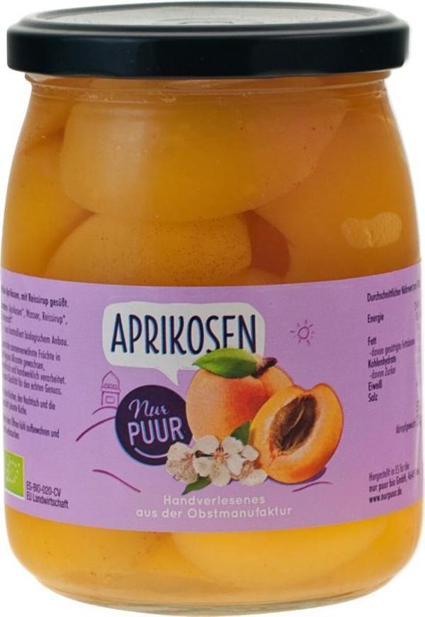Produktfoto zu Nur Puur Aprikosen halbe Frucht - 500g