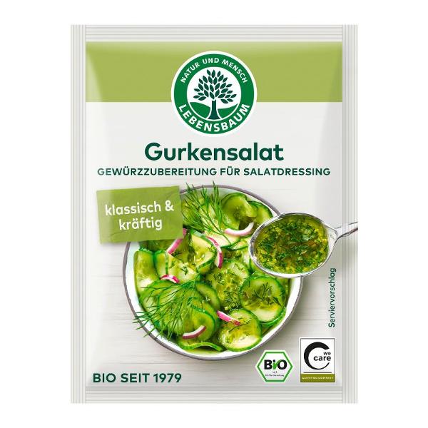 Produktfoto zu Lebensbaum Salatdressing Gurken Salat - 3 x 5g