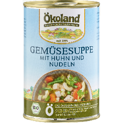 Ökoland Gemüsesuppe mit Huhn - 400g