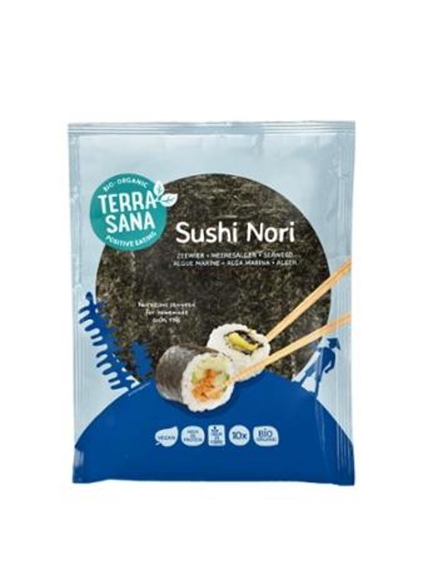 Produktfoto zu TerraSana Sushi Nori 10 Blätter, geröstet - 25g
