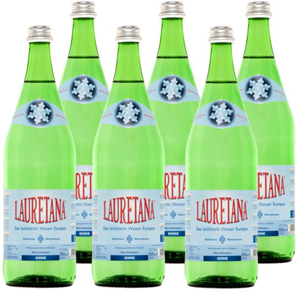 Produktfoto zu Lauretana Wasser mild - 6 x 1l