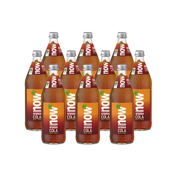 Produktfoto zu now Orange Cola - 10 x 0,5 l