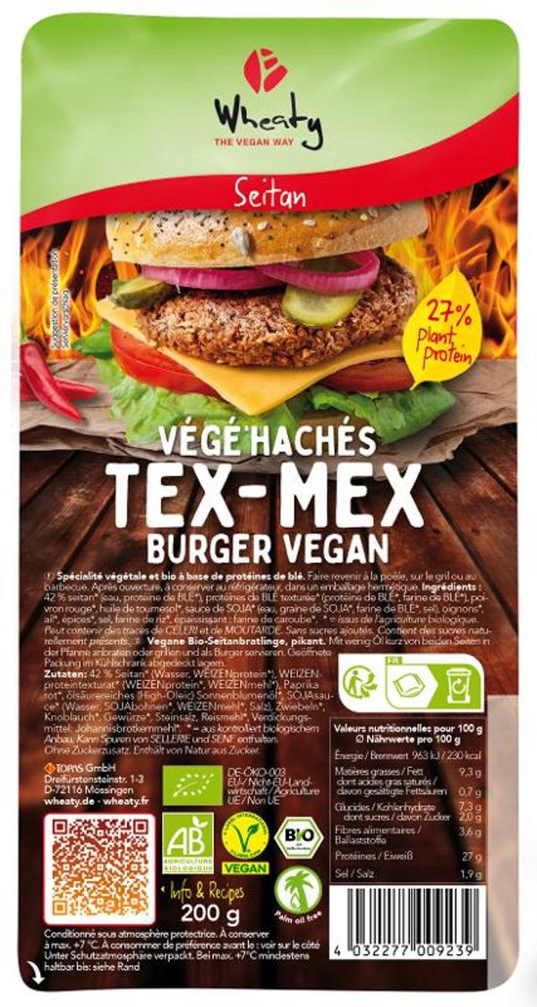 Produktfoto zu Wheaty Veganer Tex Mex Burger - 200g
