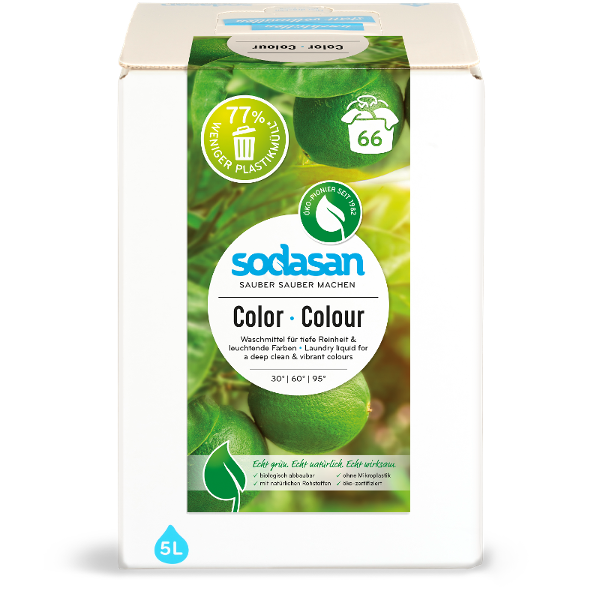 Produktfoto zu Sodasan Color Waschmittel Limette - 5 l