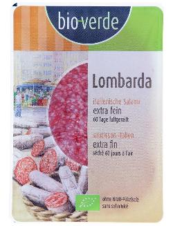 Bio Verde Lombarda Salami Aufschnitt - 80g
