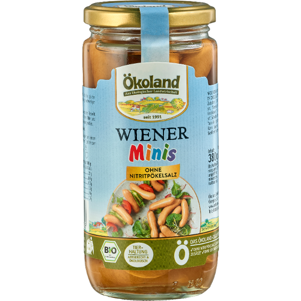 Produktfoto zu Ökoland Wiener Minis - 180g