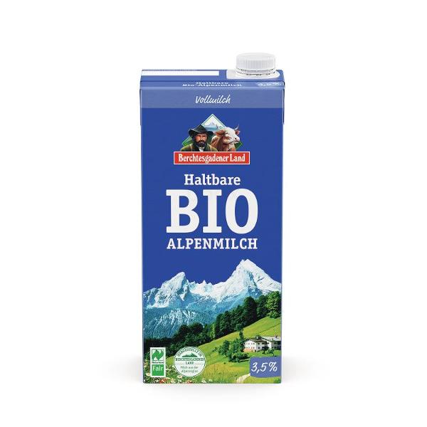 Produktfoto zu Berchtesgadener H-Vollmilch, 3,5% - 1 Liter