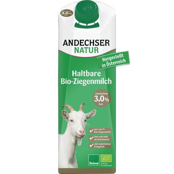 Produktfoto zu Andechser H-Ziegenmilch, 3,0% - 1l