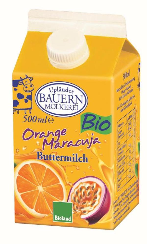 Produktfoto zu Upländer Molkerei Buttermilch Orange-Maracuja - 500ml