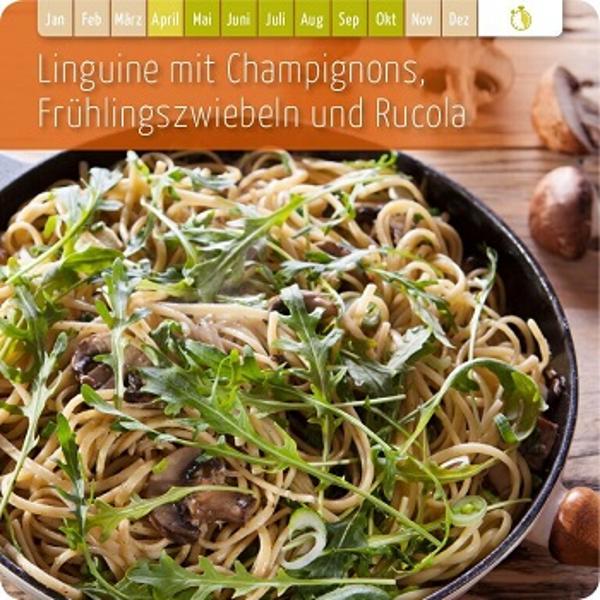 Produktfoto zu Linguine mit Champignons, Frühlingszwiebeln & Rucola