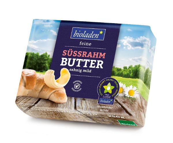 Produktfoto zu Bioladen Butter, Süßrahm - 250g