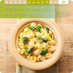 Brokkoli-Orecchiette mit Orangen-Sahne-Sauce