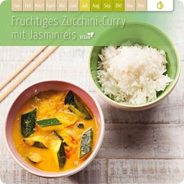 Produktfoto zu Fruchtiges Zucchini-Curry mit Jasminreis