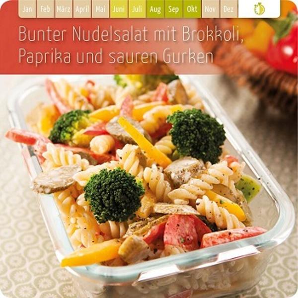 Produktfoto zu Bunter Nudelsalat mit Brokkoli, Paprika & Sauren Gurken