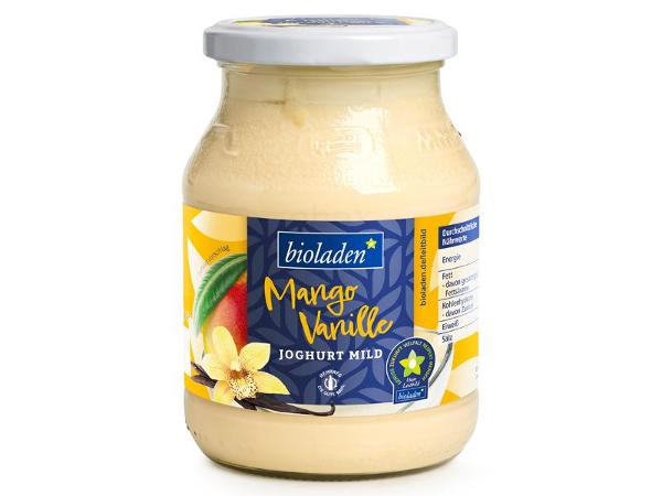 Produktfoto zu Bioladen Joghurt Mango Vanille, 3,8% - 500g