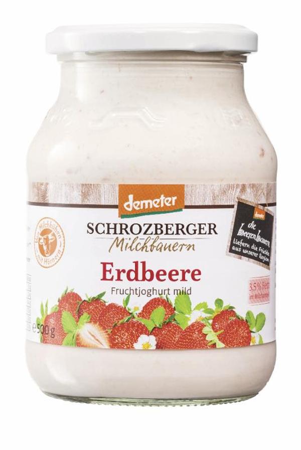 Produktfoto zu Schrozberger Joghurt Erdbeere, 3,5% - 500g