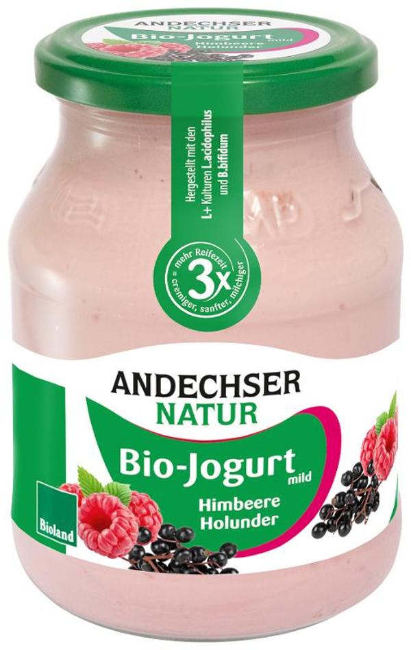 Produktfoto zu Joghurt Himbeer-Holunder, 3,7% - 500g