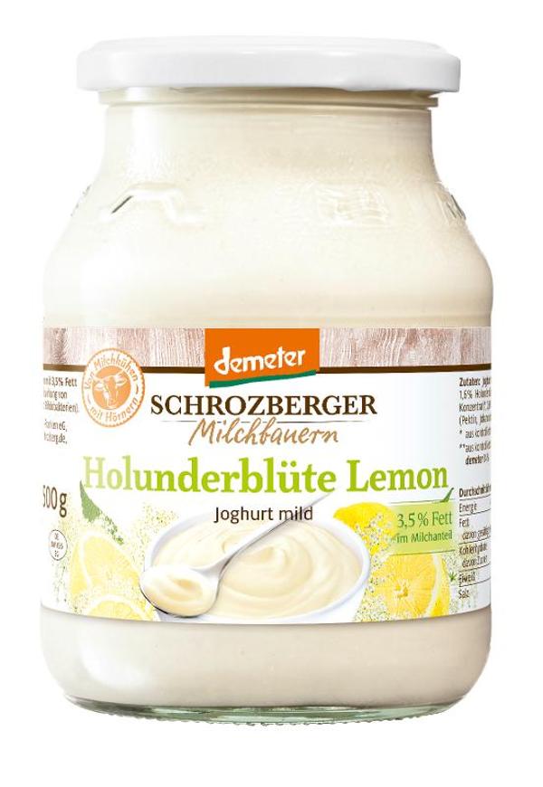 Produktfoto zu Joghurt Holunderblüte-Lemon, 3,5% - 500g