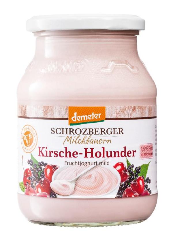 Produktfoto zu Schrozberger Joghurt Kirsche-Holunder 3,5%  - 500g