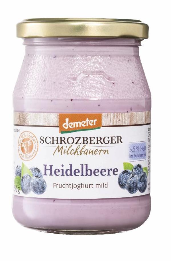 Produktfoto zu Schrozberger Joghurt Heidelbeere 3,5% - 250g