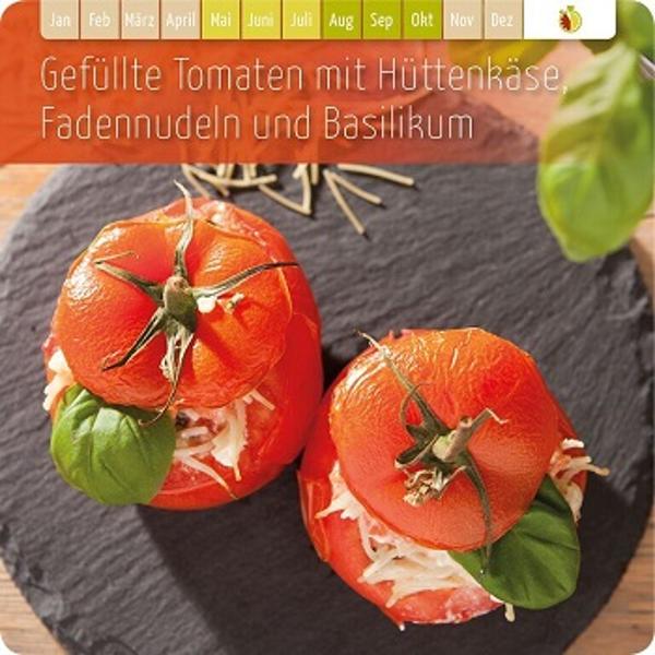 Produktfoto zu Gefüllte Tomaten mit Hüttenkäse, Fadennudeln & Basilikum