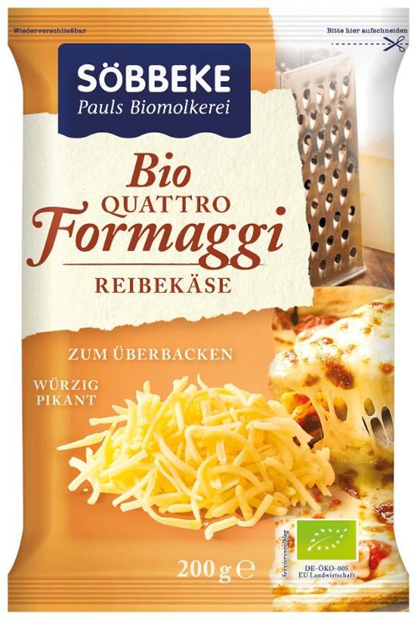 Produktfoto zu Reibekäse Quattro formaggi (Gratinkäse) - 200g