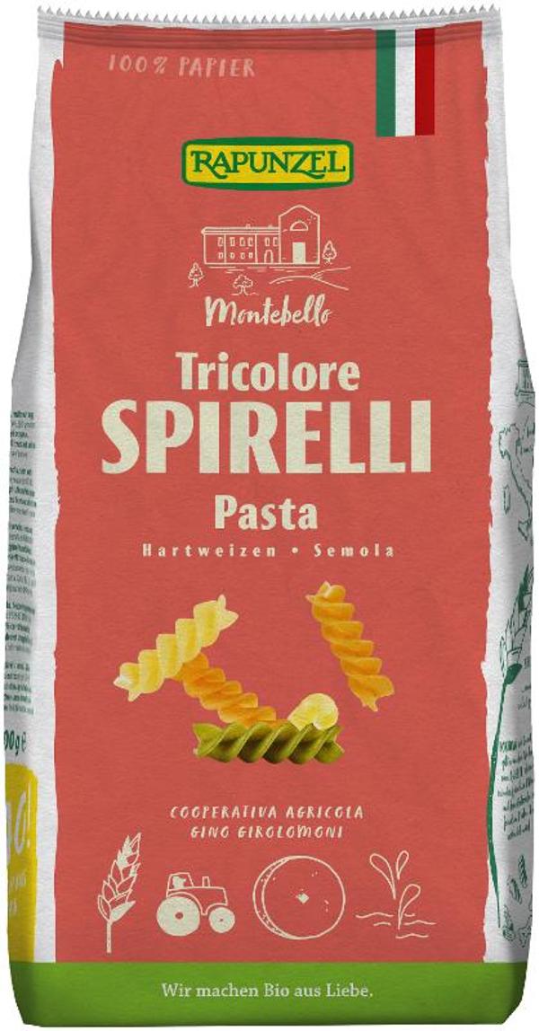Produktfoto zu Rapunzel Spirelli Tricolore Semola bunt - 500g