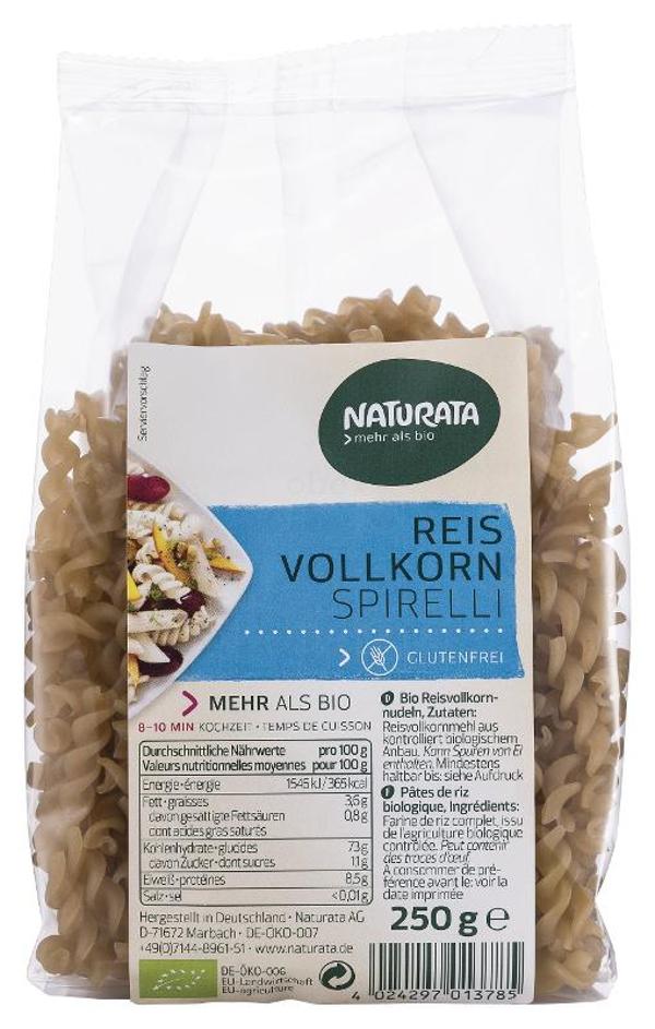 Produktfoto zu Naturata Vollkorn Reis Spirelli - 250g
