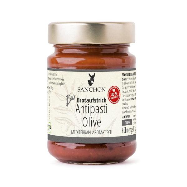 Produktfoto zu Sanchon Brotaufstrich Antipasti Olive - 190g