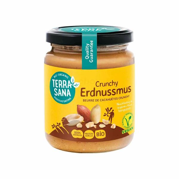 Produktfoto zu TerraSana Erdnussmus crunchy - 250g