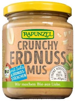 Rapunzel Erdnussmus Crunchy mit Salz - 250g