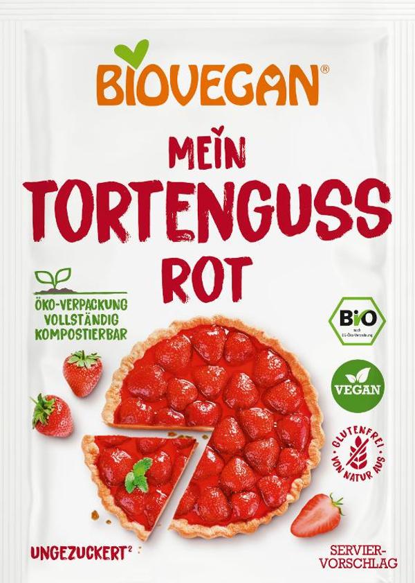 Produktfoto zu Biovegan Tortenguss rot - 2 x 7g