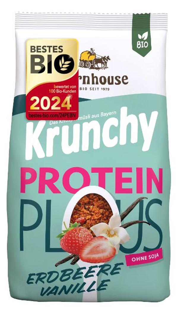Produktfoto zu Barnhouse Krunchy Plus Protein Erdbeere Vanille - 325g