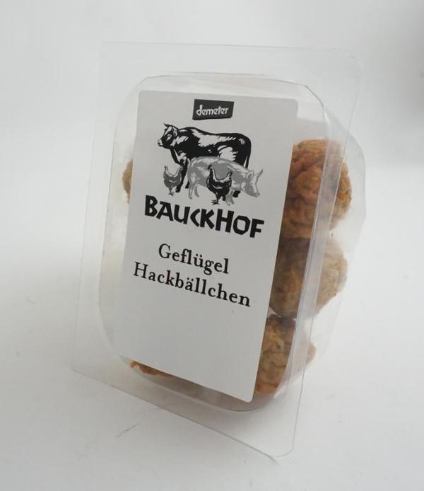 Produktfoto zu Bauckhof Hackbällchen vom Geflügel - 150g