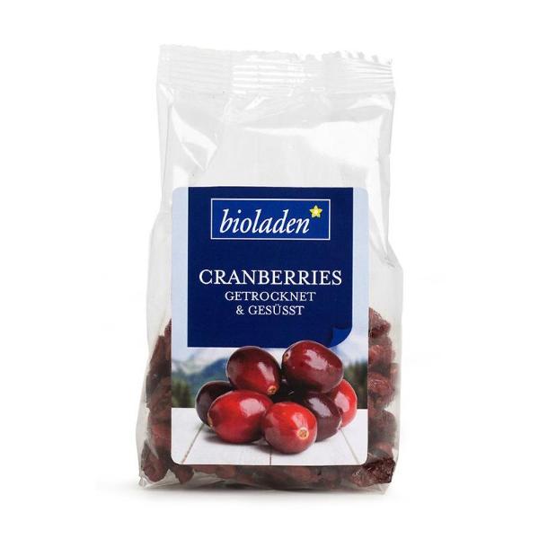 Produktfoto zu Bioladen Cranberries gesüßt - 100g