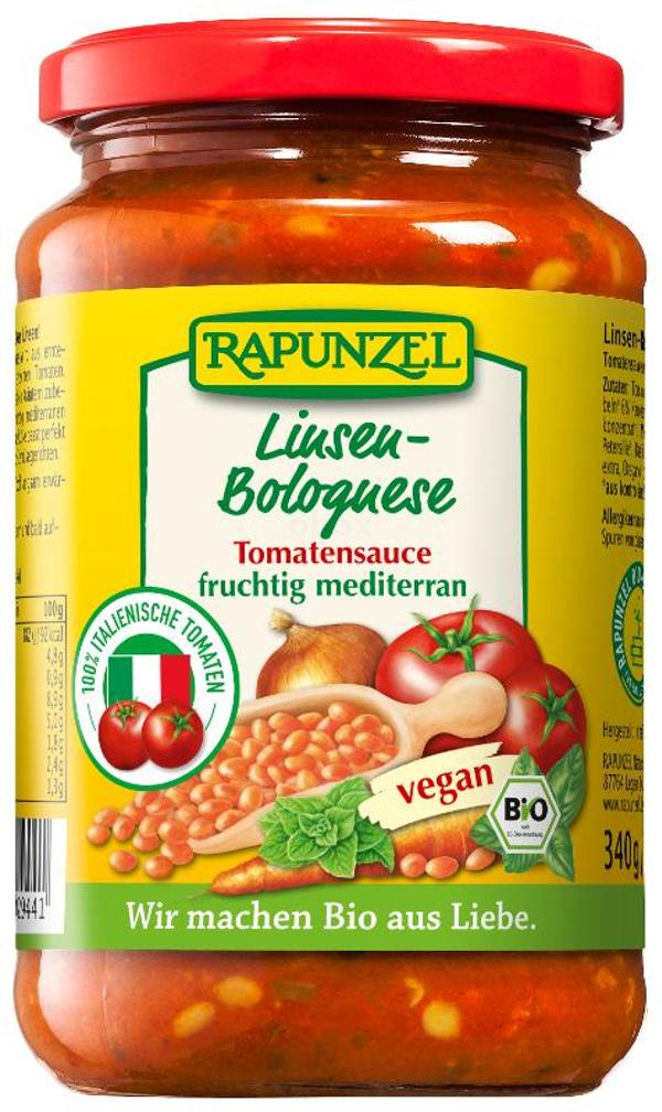 Produktfoto zu Rapunzel Tomatensauce Linsen-Bolognese, vegan - 325ml