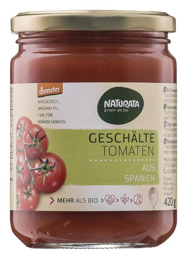 Produktfoto zu Naturata Geschälte Tomaten im Glas - 420g