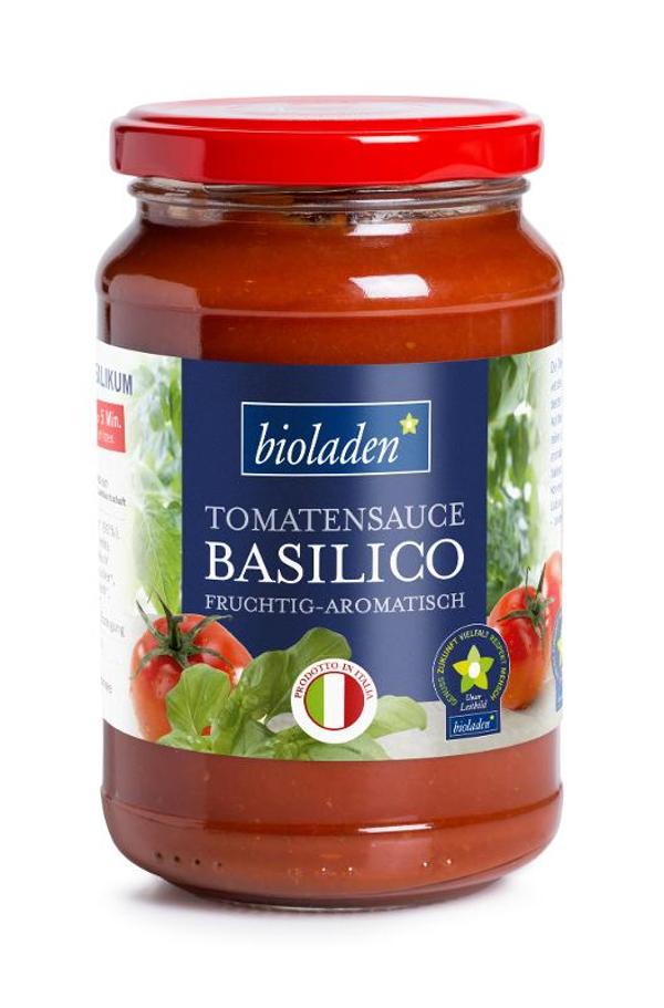 Produktfoto zu Bioladen Tomatensauce Basilico - 340g