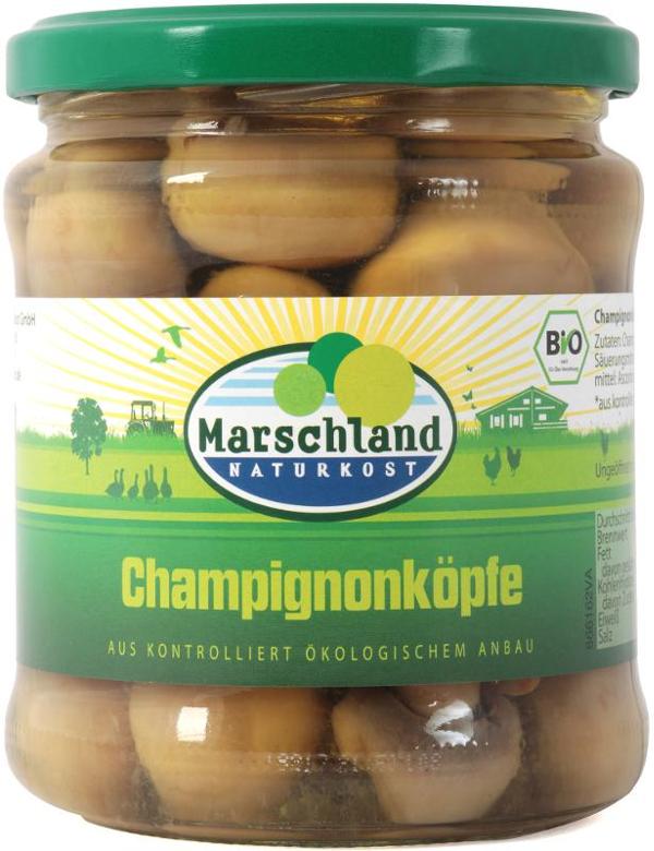Produktfoto zu Marschland Champignon Köpfe - 370ml