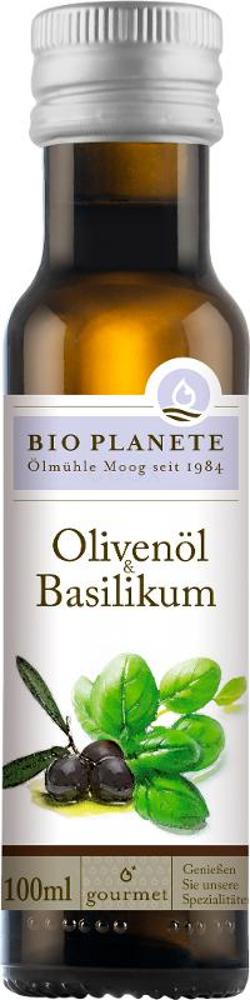 Bio Planete Olivenöl mit Basilikum - 100ml