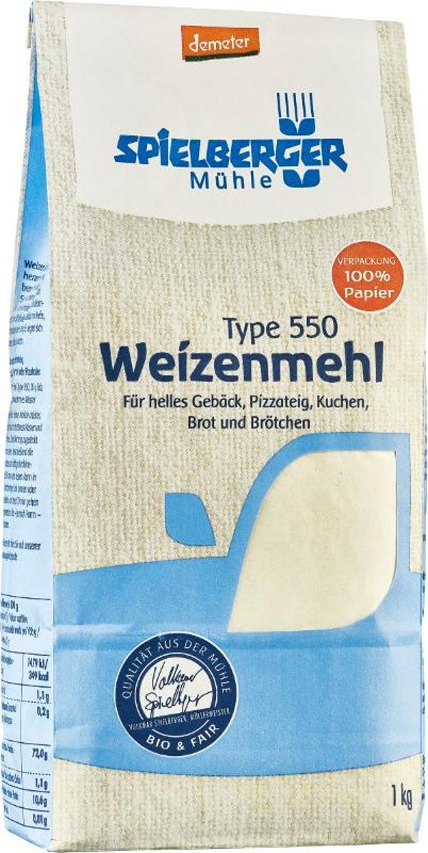 Produktfoto zu Spielberger Weizenmehl 550 - 1kg
