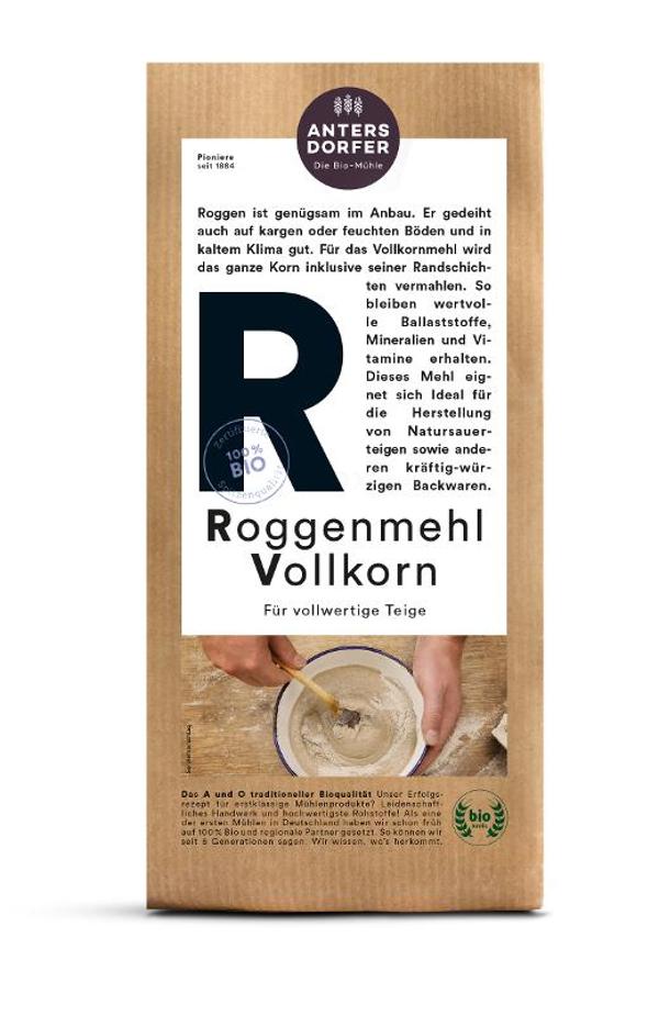 Produktfoto zu Antersdorfer Roggenmehl Vollkorn - 1kg